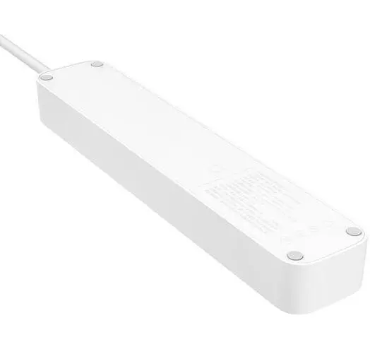 Подовжувач XiaomiXiaomi Power Strip 27W QC3.0 (3 розетки + 3 USB) 1.8 m White (MJCXB02QM) (NRB4049CN) - фото 3