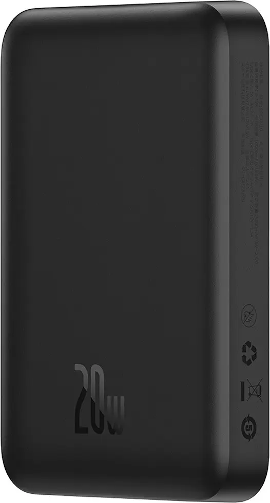 Портативний акумулятор Baseus Magnetic Mini Wireless Fast Charge 20W 10000mAh black (PPCX070001) - фото 3