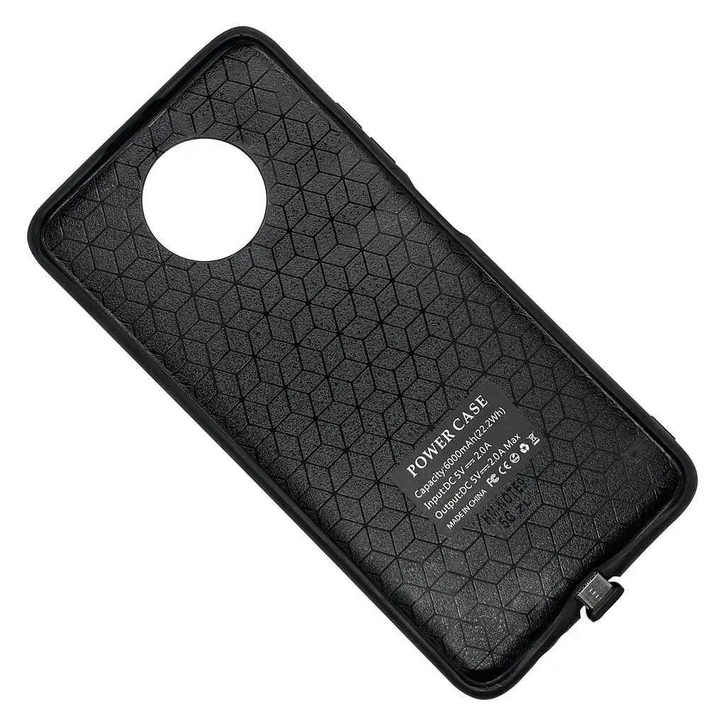 Чехол-аккумулятор XON PowerCase для Xiaomi Redmi Note 9 6000 mAh Черный (PCBS3409168B 1592) - фото 4