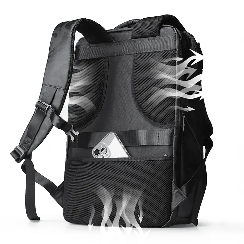 Рюкзак міський для ноутбука 17.3" Mark Ryden 9031YSJ з USB портом великий 28л Camouflage Black (18664) - фото 5