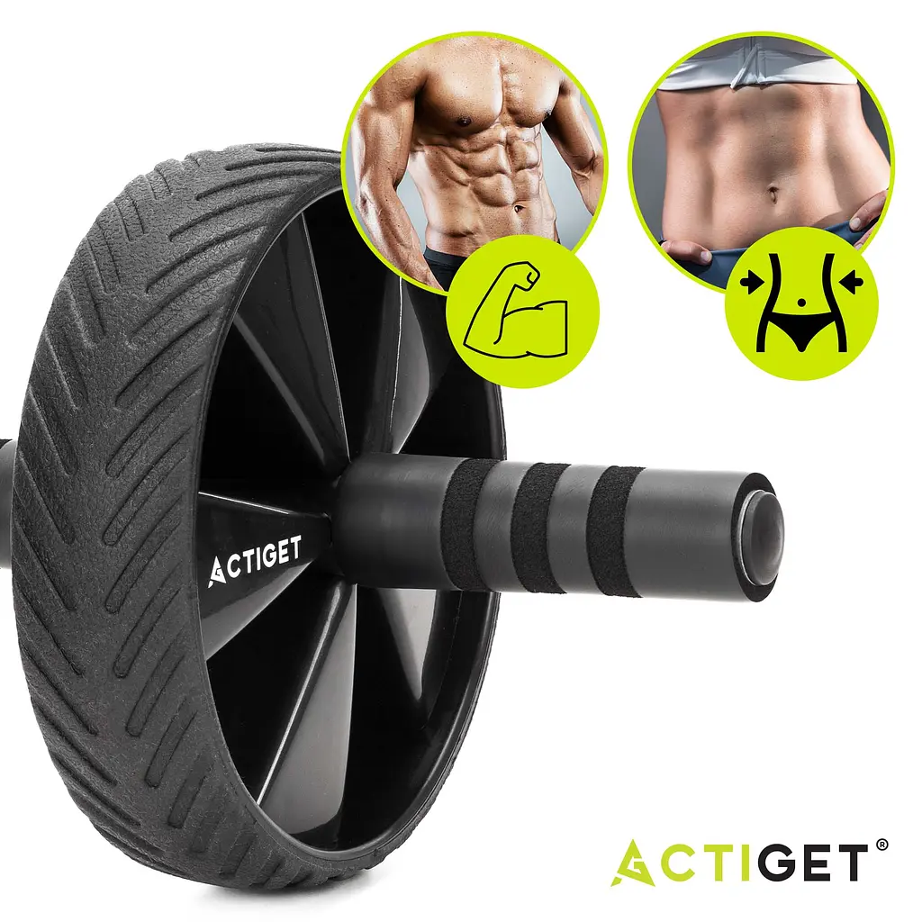 Ролик (гімнастичне колесо) для преса Actiget Ab Wheel ACT0110 Black - фото 5
