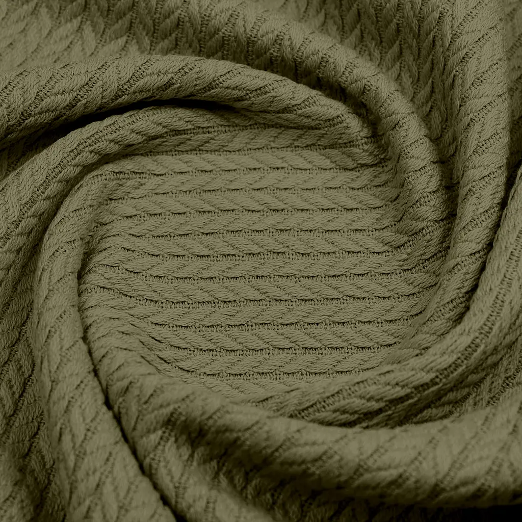 Плед-покрывало Cosas Avocado Knitted Braid косичка 200х220 см авокадо (Blanket_90Avocado_KnittedBraid_200x220) - фото 4