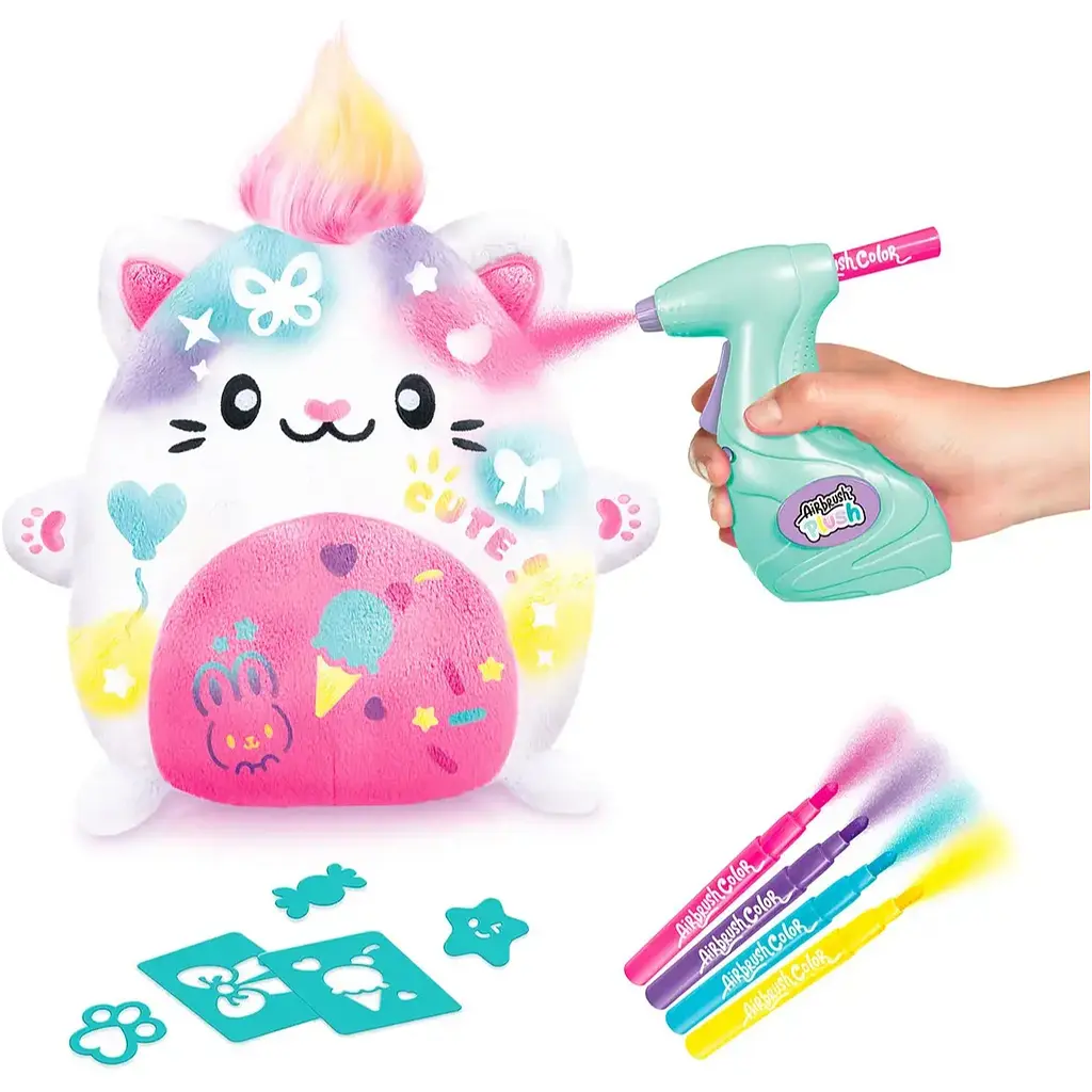 Набір для творчості Canal Toys Diy Airbrush Plush Kawaii Кошеня (AIR073) - фото 4