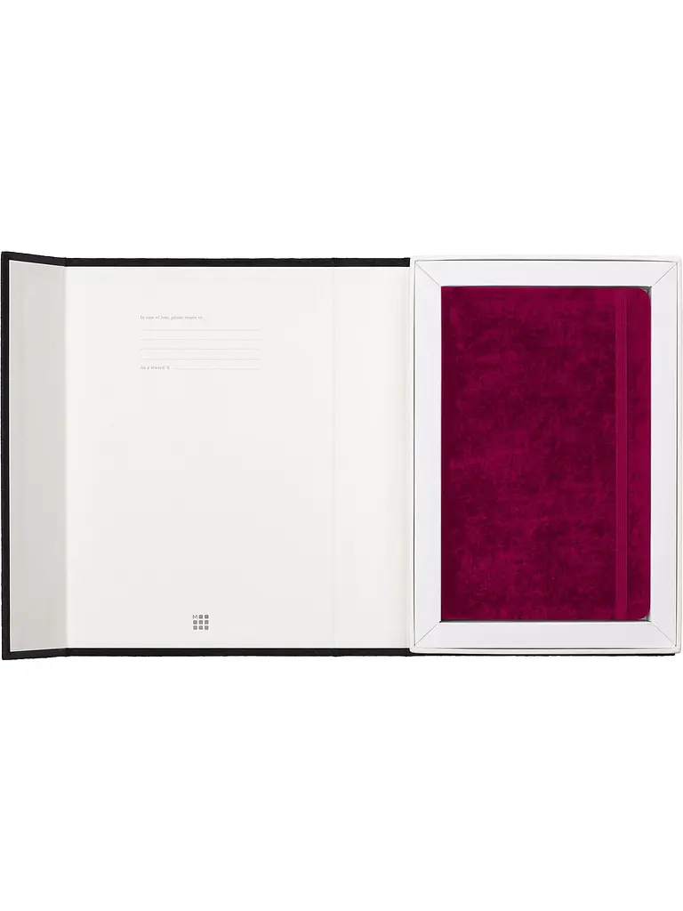 Записник Moleskine Velvet середній, Лінійка Червоний + бокс (LCNBVELVQP060C) - фото 2