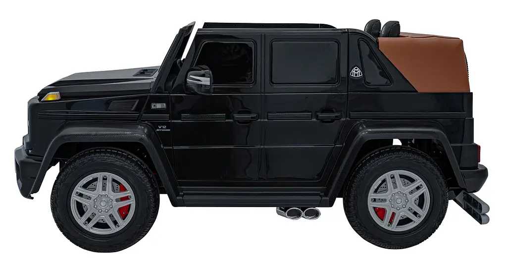 Дитячий електромобіль Mercedes Benz Maybach G650, з регулюванням сидінь, чорний - фото 5