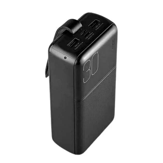 Внешняя батарея XO PR199 Light Display 30000 mAh Power Bank черный - фото 4