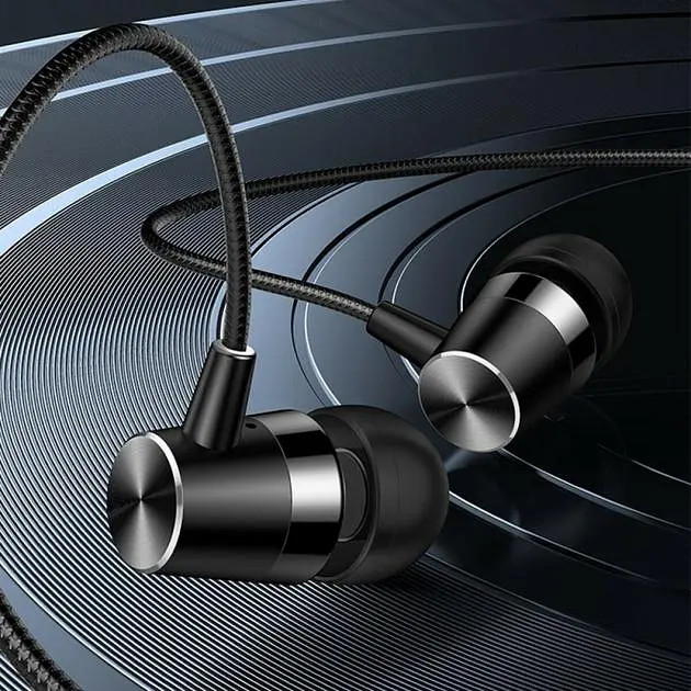 Проводные вакуумные наушники Usams EP-42 US-SJ475 3.5mm In-ear Earphone 1.2m black - фото 4