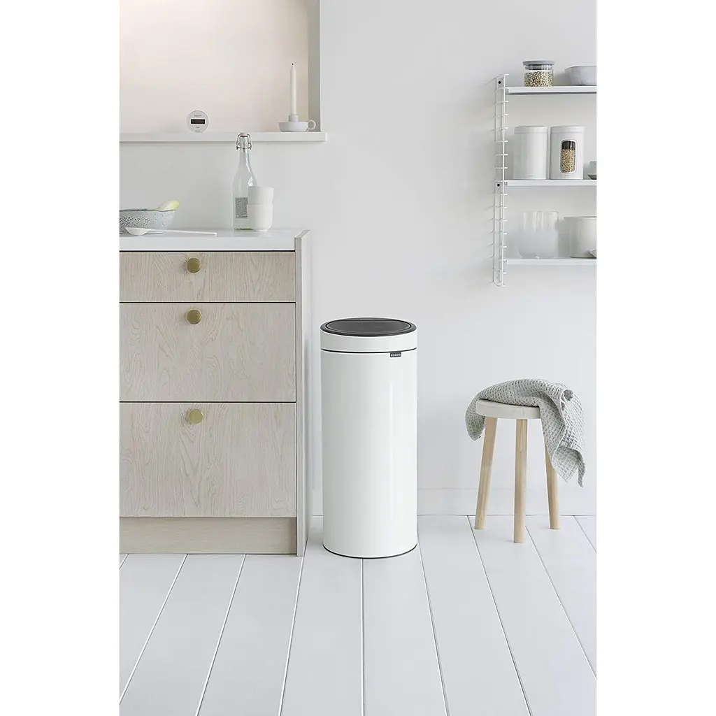 Відро для сміття Brabantia Touch Bin біле 30 л (115141) - фото 5