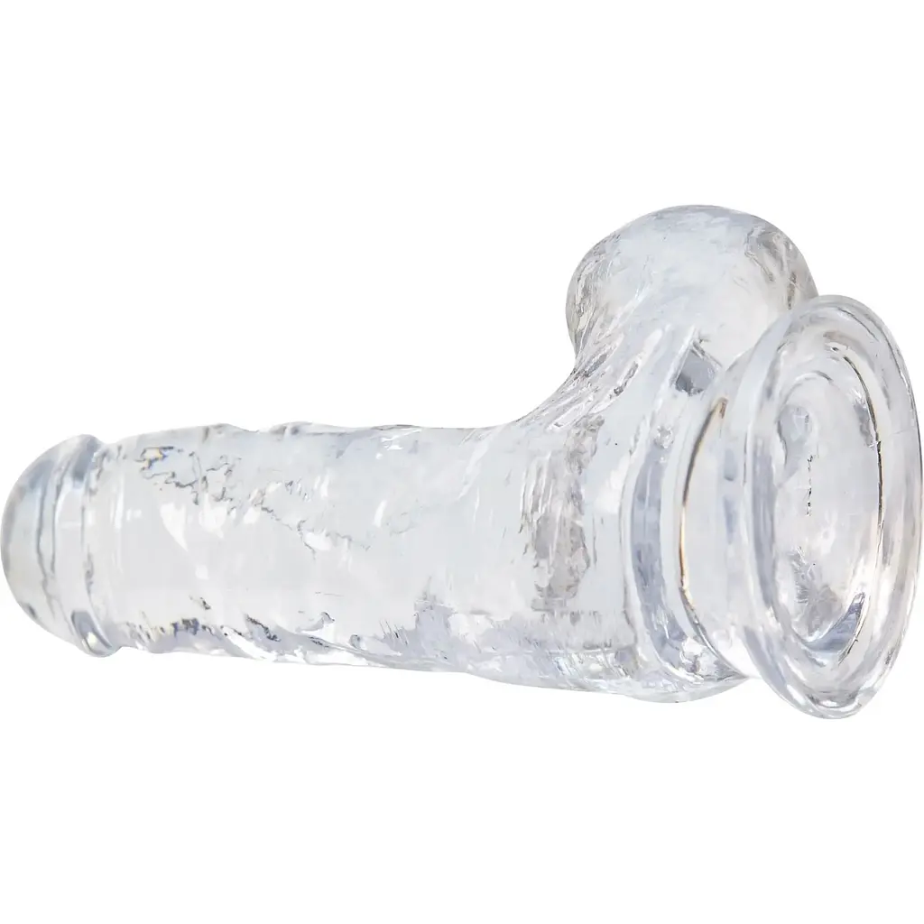 Фалоімітатор Addiction - Clear Dildo With Balls 6 - фото 3