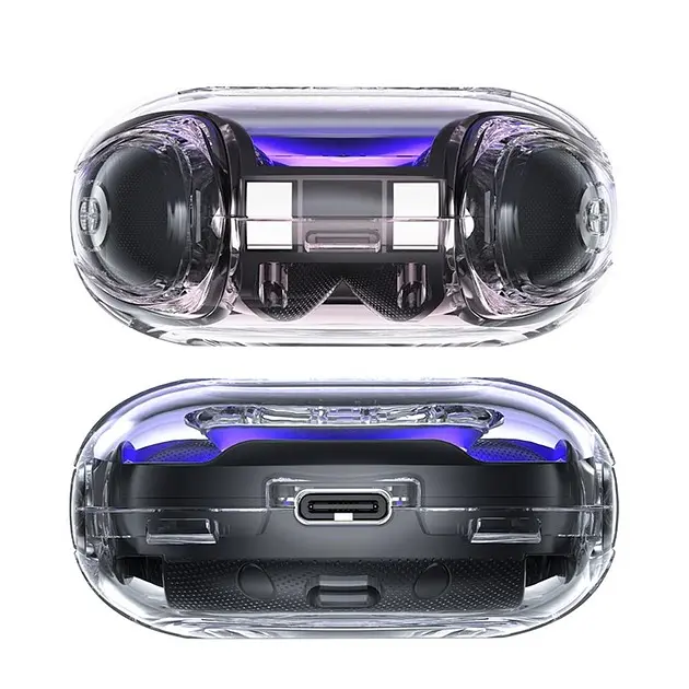 Бездротові навушники Bluetooth UKC TWS Ultrapods pro сині - фото 5