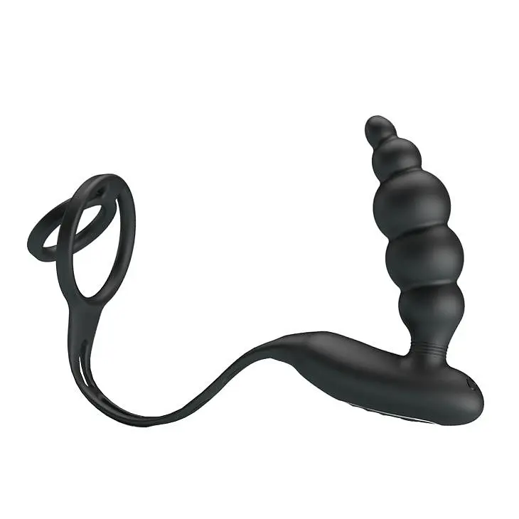 Ерекційне кільце Pretty Love Vibration Penis Sleeve III 21.2 см чорний - фото 3