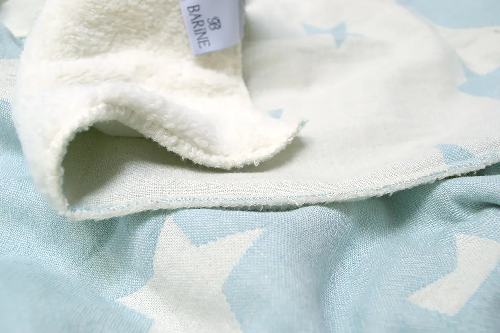 Плед мікроплюш Barine - Star Patchwork throw mint ментоловий 130x170 - фото 3
