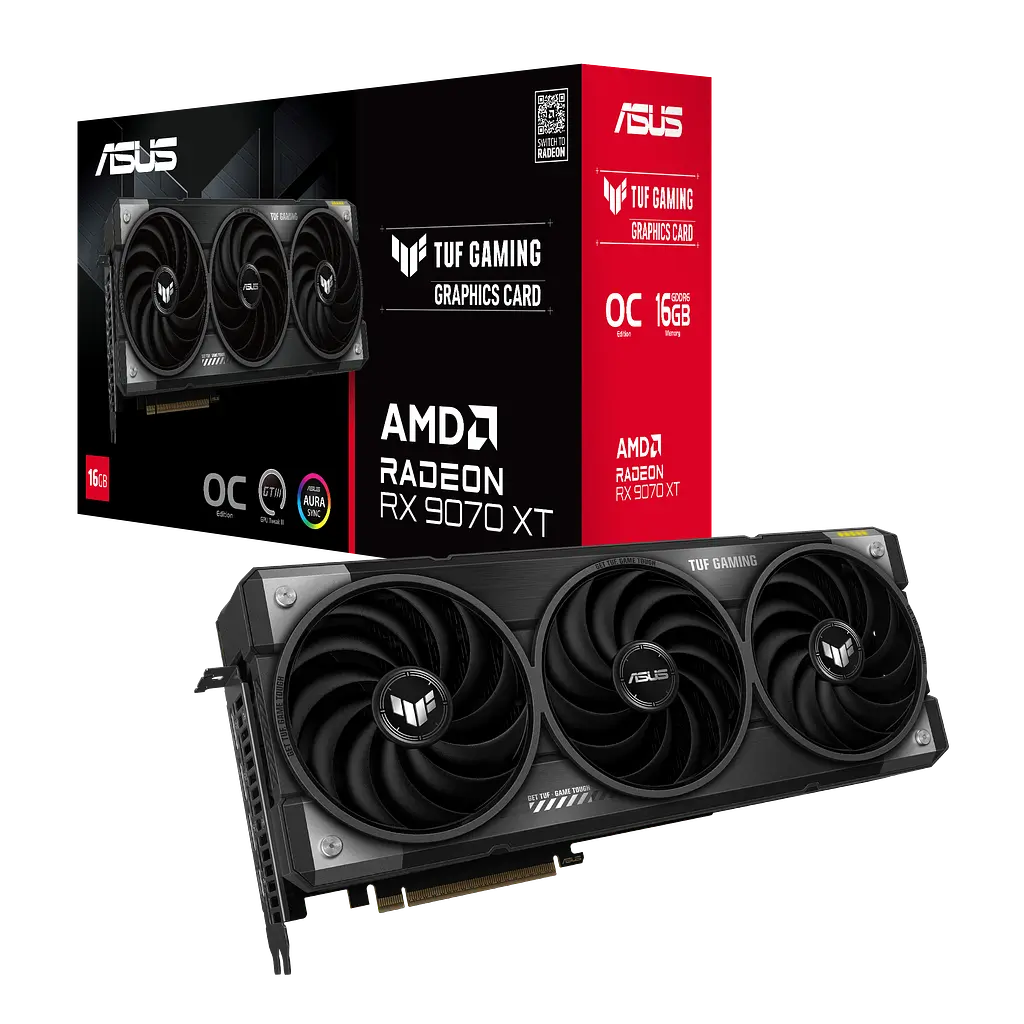 Відеокарта AMD Radeon RX 9070 XT 16GB Asus TUF Gaming OC (TUF-RX9070XT-O16G-GAMING) - фото 3
