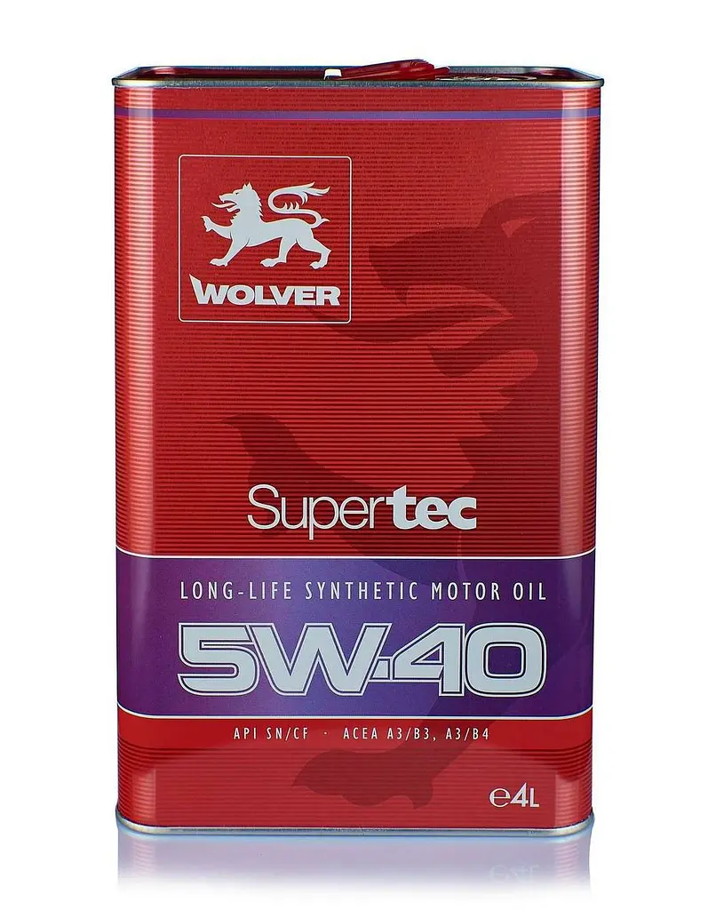 Автомобільна моторна олива WOLVER Supertec 5W-40 4л