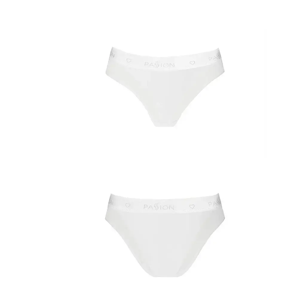 Трусики с прозрачной вставкой Passion Panties white L - фото 4