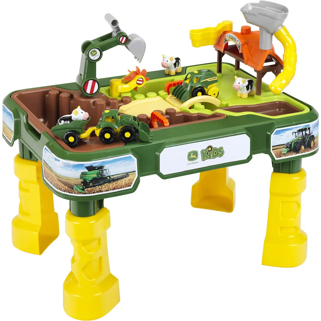 Стол для игр Klein John Deere Ферма 2 в 1 с песком и водой (3948) - фото 4