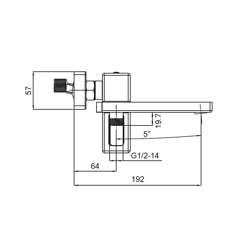 Змішувач для ванни Koer KB-41009-05 (KR3503) - фото 2