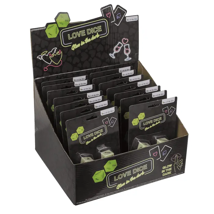 Неонові кубики Love Dice Glow In The Dark білі, 2 шт. - фото 7