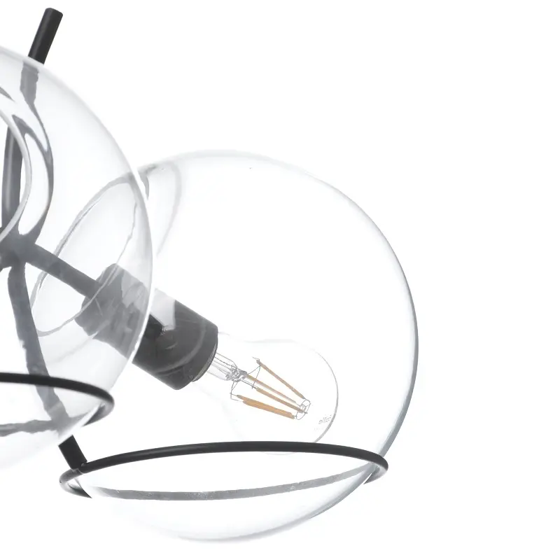 Люстра Brille подвесная лофт для кухни E27 60W BK (BL-389S/3) - фото 7