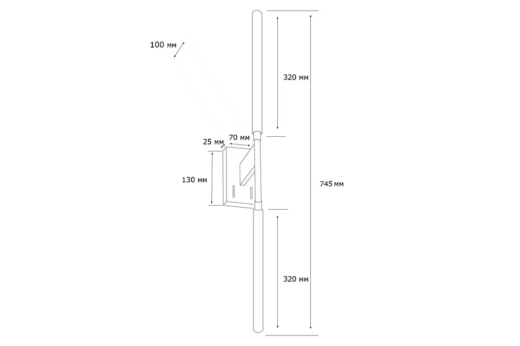 Настінний світильник MJ-Light KONO WALL 3200K BK 15005 - фото 8