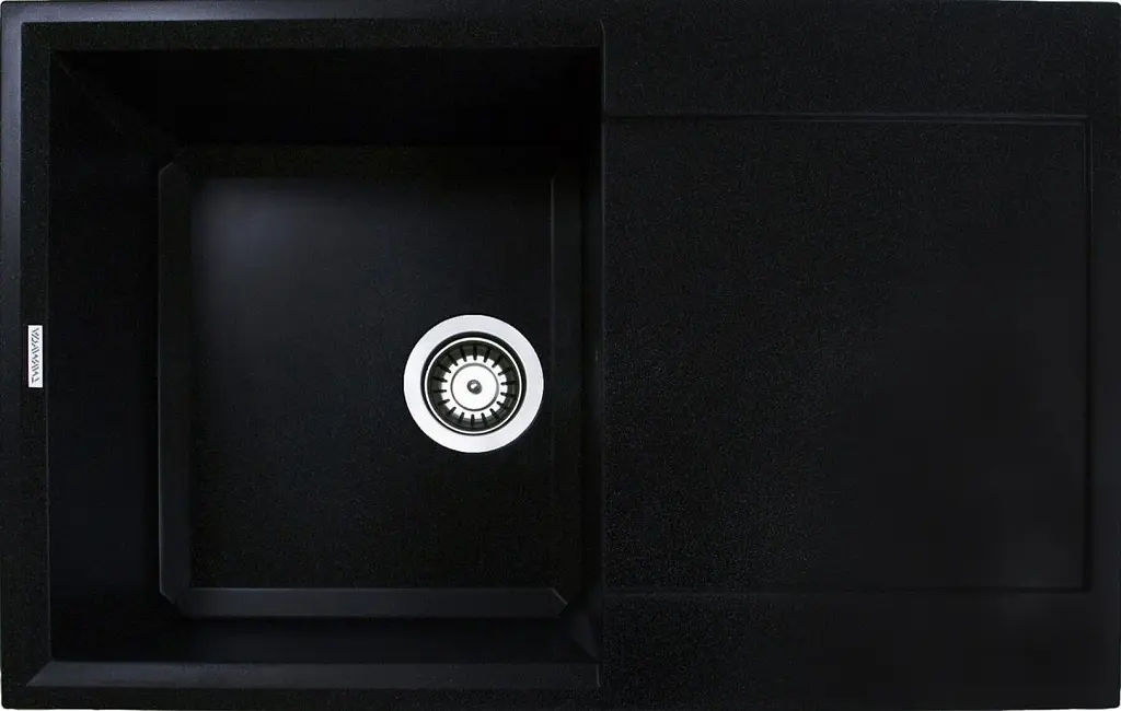 Кухонна мийка Adamant HORIZON антрацит 780x495x230 мм, з крилом 78 см - фото 3