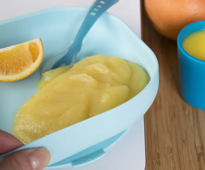 Силіконова тарілка на присосці Beaba Babycook, блакитний (913430) - фото 2