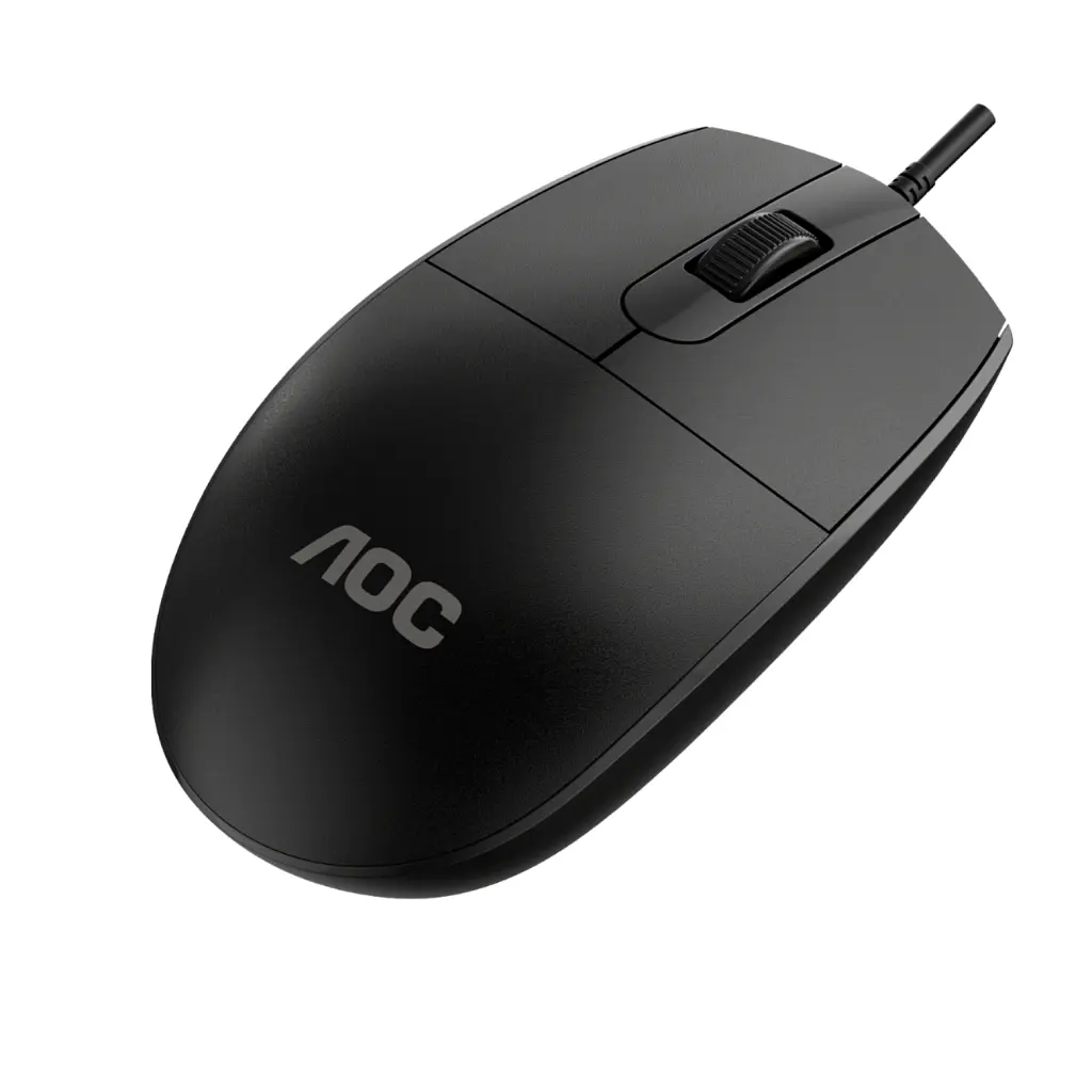 Мишка AOC MS100B USB Black (MS100B/LA) - фото 6