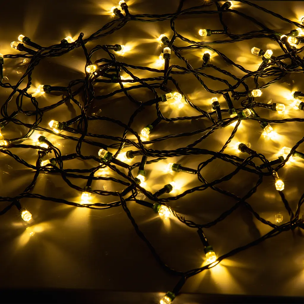 Електрогірлянда Yes! Fun Діамант 8 мм 80 LED 8 режимів миготіння 8 м тепло-біла (975052) - фото 5