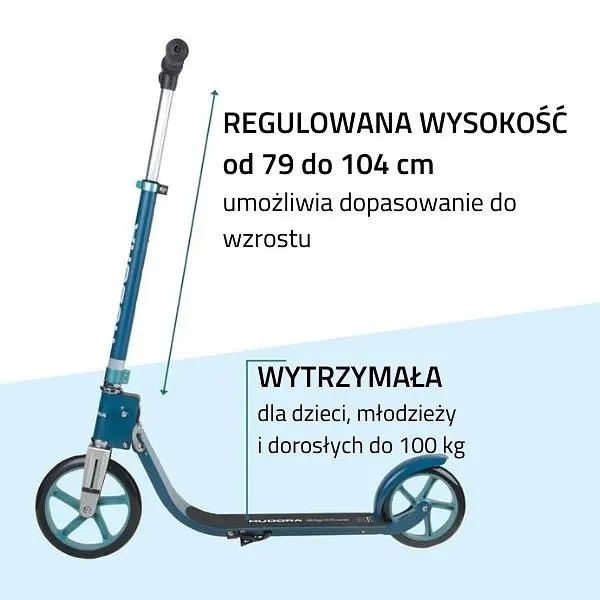 Самокат Hudora Bigwheel 215 Blue (14126) - фото 3