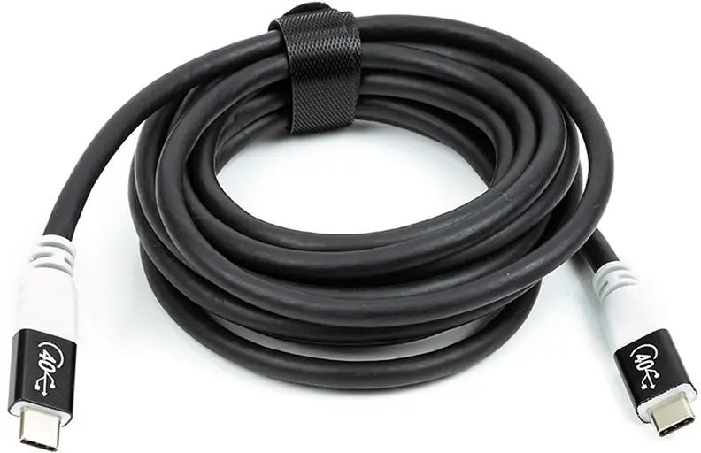 Кабель San Guan USB Type-C - USB Type-C (M/M) PD 100W, 40Gbps, 3 м Black (CA914135) - фото 2