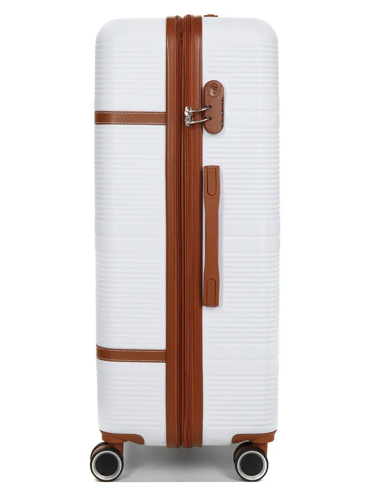 Валіза велика L ABS-пластик Worldline Airtex 629 76×52×30см 110л Біла - фото 5