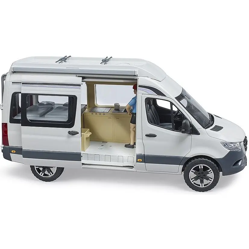 Игрушечная машинка Bruder Автомобиль MB Sprinter для кемпинга с фигуркой 1:16 (02672) - фото 4