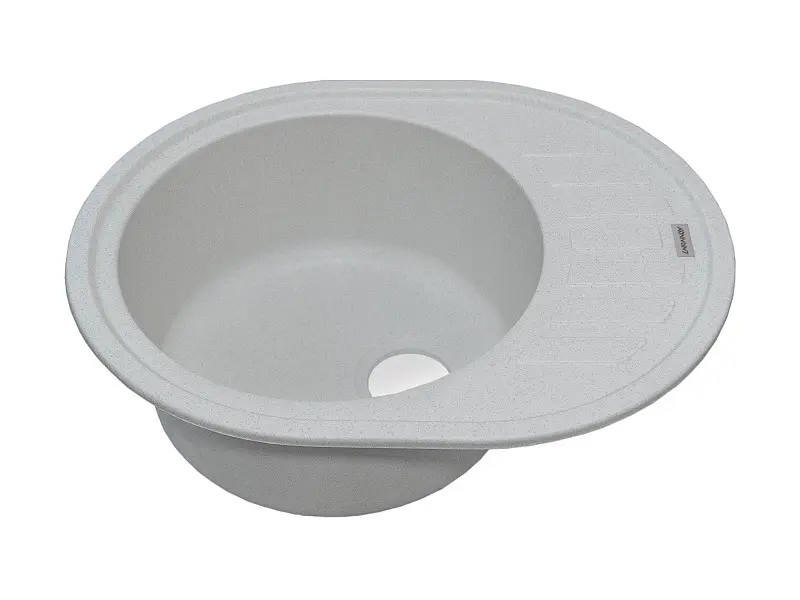 Кухонна мийка Adamant Ovum 615x495x200 old stone 1824296100410, Сірий - фото 2