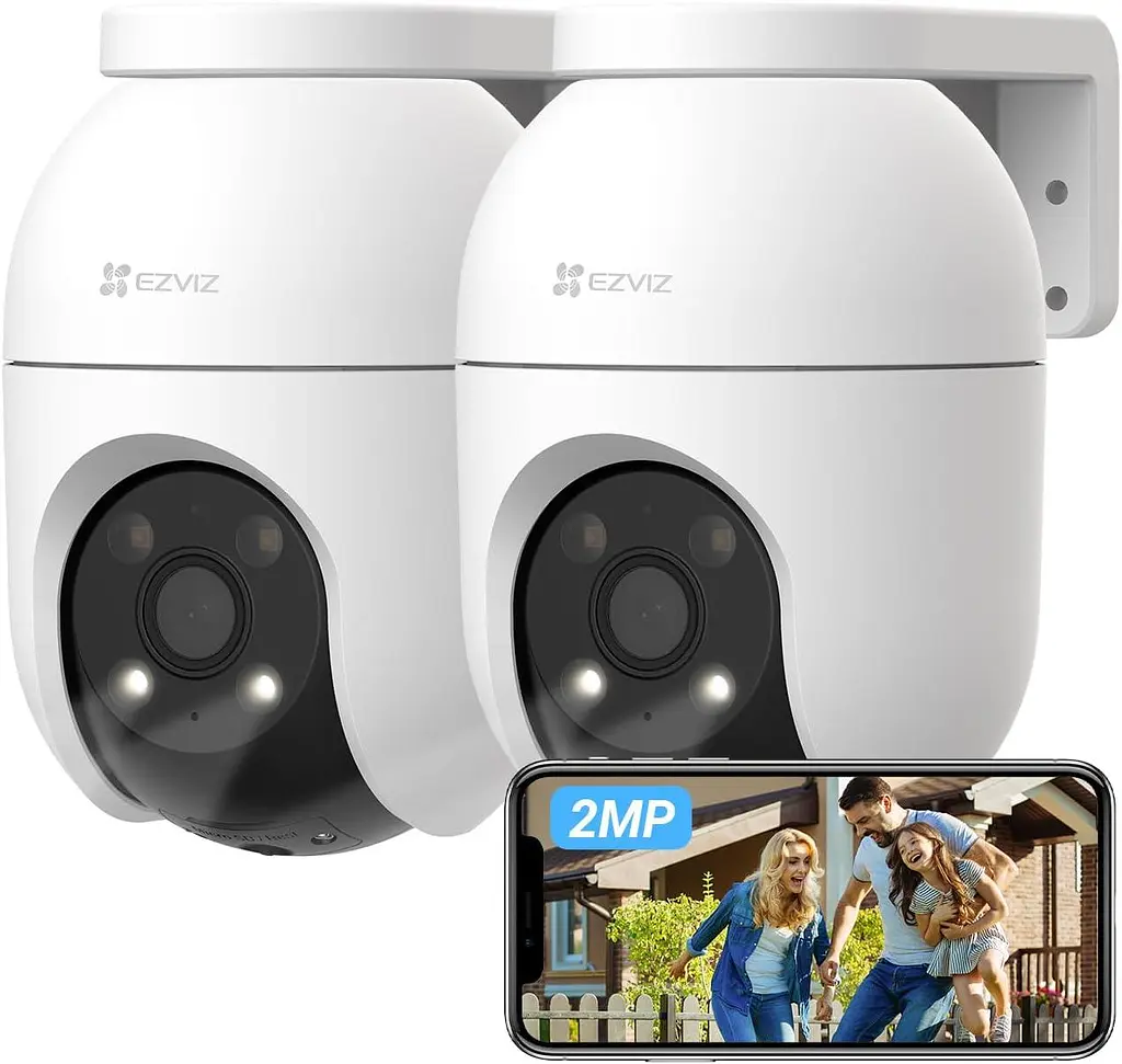 Набір 2 WiFi камери EZVIZ C8c 2MP, 360°, нічне бачення, трекінг, звук