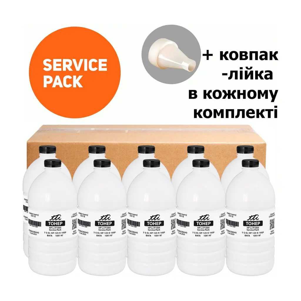 Тонер HP LJ P1005 10x1кгService Pack TTI (TSM-T125-K-10SP)