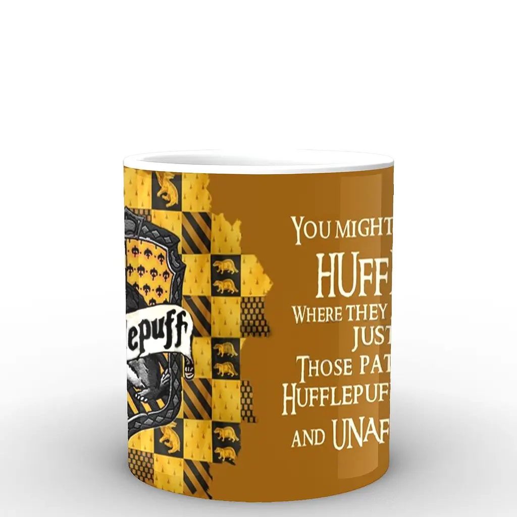 Кухоль GeekLand Harry Potter Гаррі Поттер Хаффлпаф HP.02.025.391 330 мл білий - фото 3