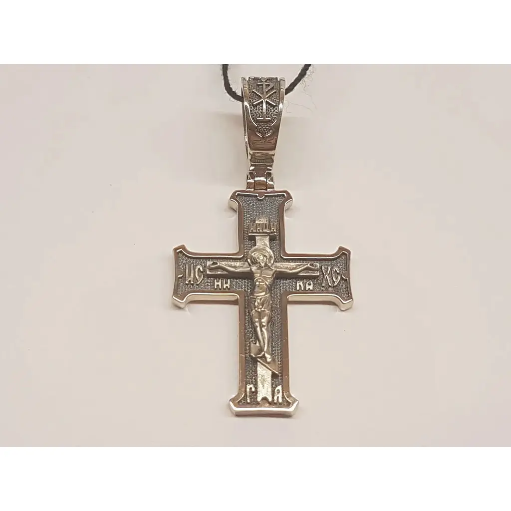 Золотий хрестик Харківська ювелірна фабрика Розп'яття Христа. 11541-ЧБЕЛ - фото 2