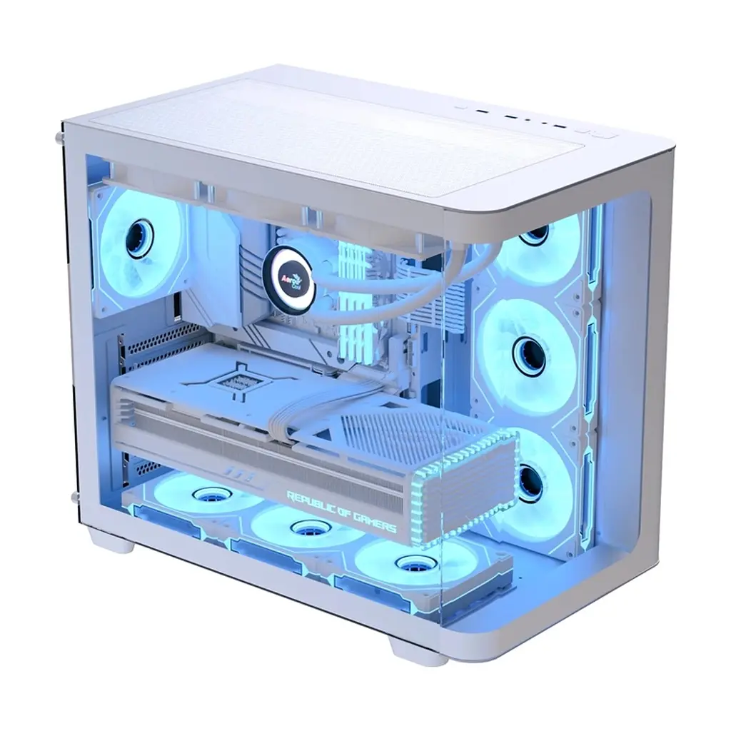 Корпус для ПК AeroCool P500C-G-WT-v1 White (ACCM-PN01043.21) - фото 2
