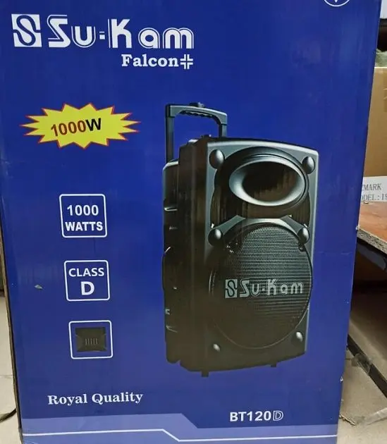 Колонка бездротова Сабвуфер Bluetooth FM Speaker Su-Kam BT-120D з 2 мікрофонами - фото 6