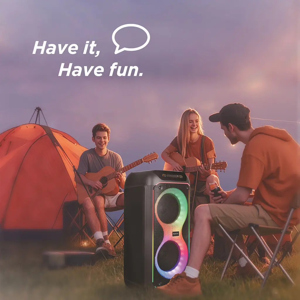 Портативна колонка HAVIT SQ149BT 100W RGB Black HAVIT (28803-000) - фото 13