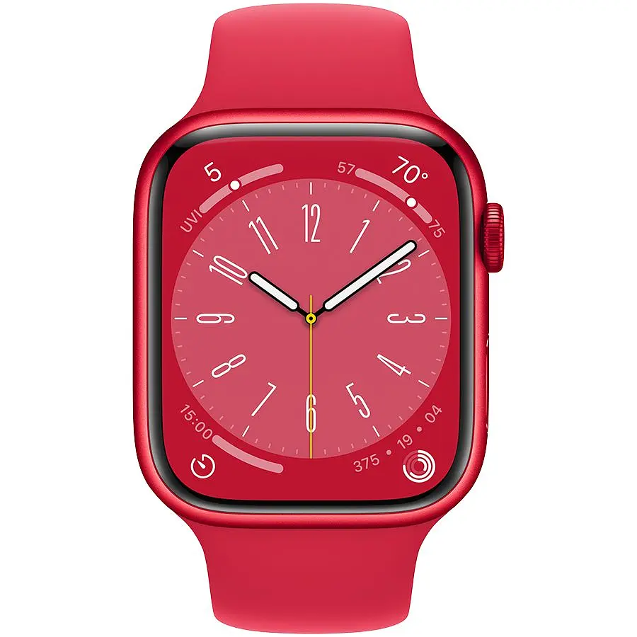 Apple Watch Series 8 GPS, 45mm, (PRODUCT)RED, (PRODUCT)RED Sport Band (Grade C) Seller Refurbished - фото 2