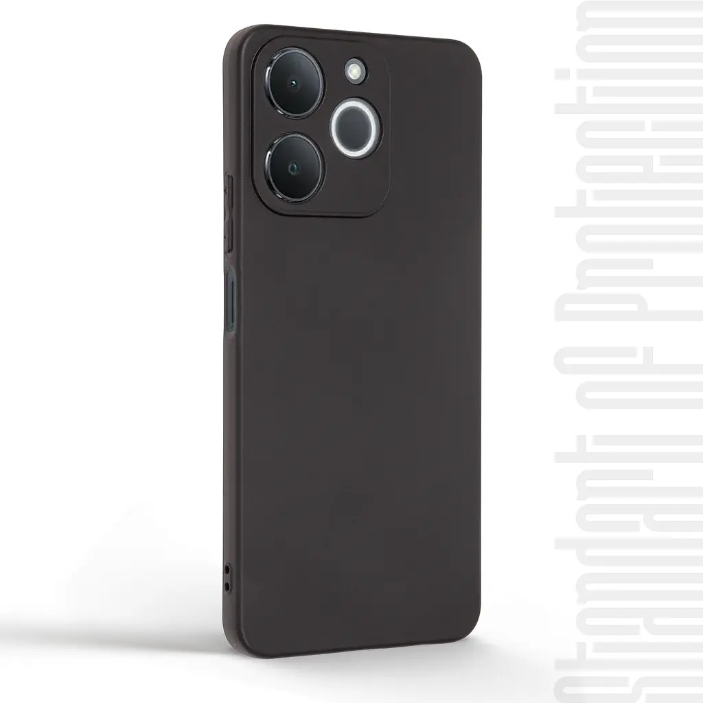 Чехол-накладка для смартфона Realme Note 70 4G противоударный, силиконовый, термополиуретановый (ТПУ), с защитой камеры и корпуса, черный, защита всего корпуса, ArmorStandart (ARM83900) - фото 2