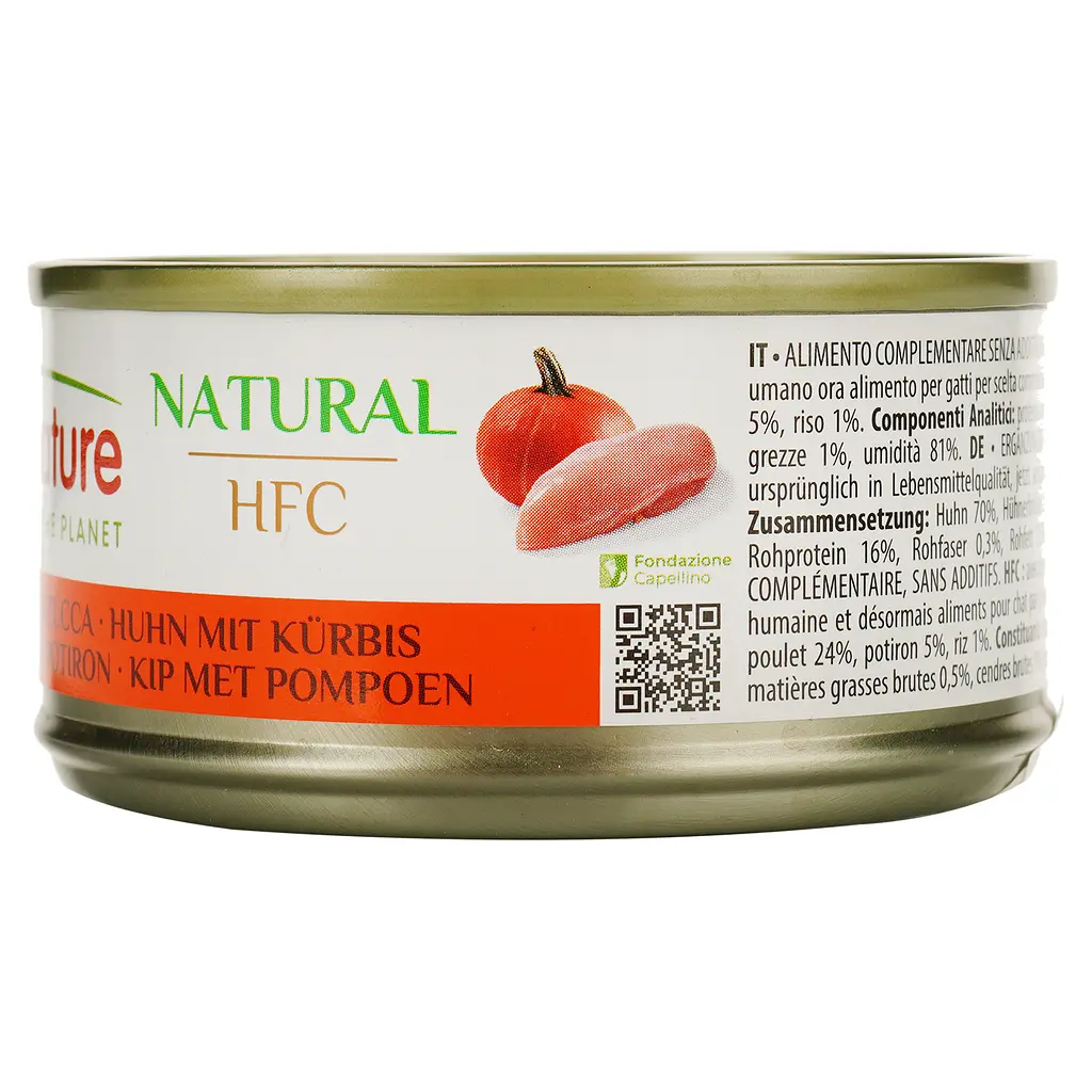 Влажный корм для кошек Almo Nature HFC Cat Natural курица с тыквой 70 г (9034H) - фото 2