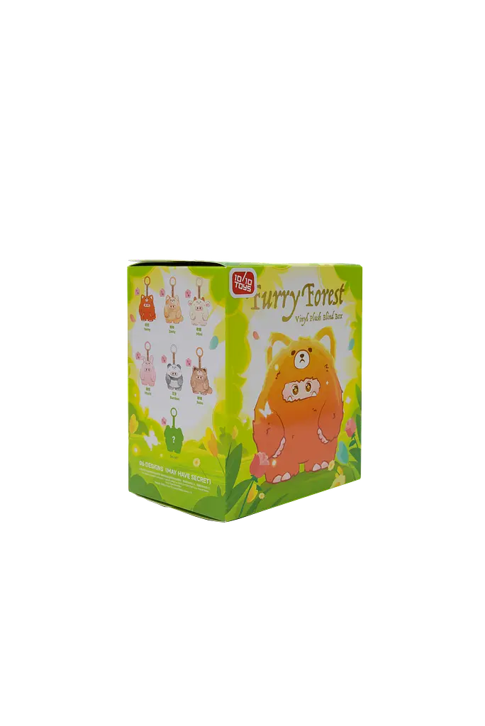 М'яка колекційна іграшка з кільцем GIGGLE MONSTER серія Лісові пухнастики(blind box) V2 10_10 Art.GM9981134