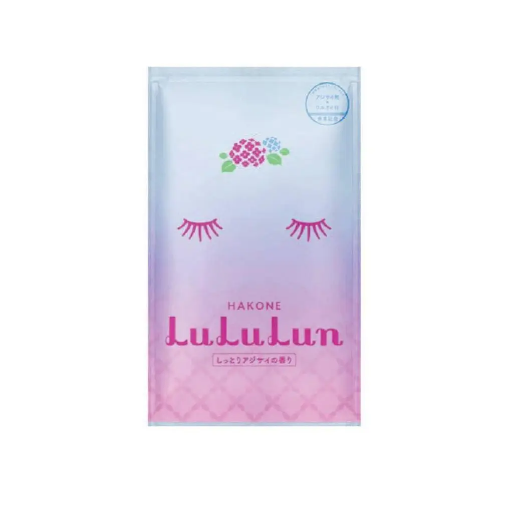 LULULUN Face Mask Hakone Hydrangea інтенсивно зволожуюча маска з екстрактом гортензії, 1 шт х 5 уп - фото 2