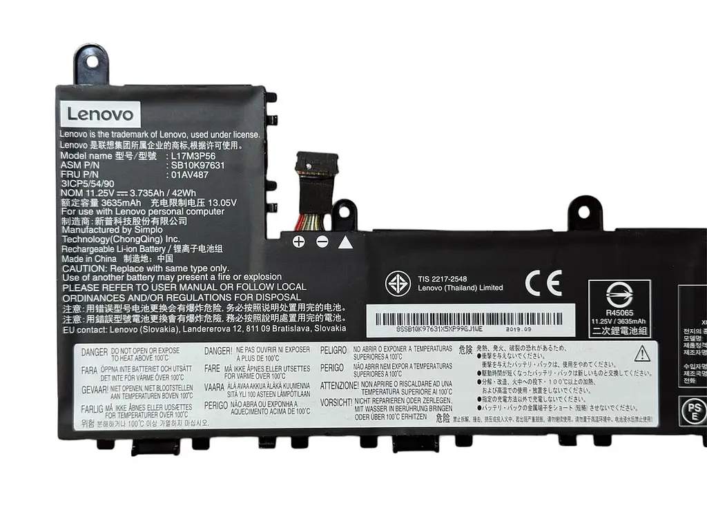 Акумулятор для ноутбука Lenovo ThinkPad Yoga 11e 5th Gen - L17M3P56 L17L3P54 - фото 2