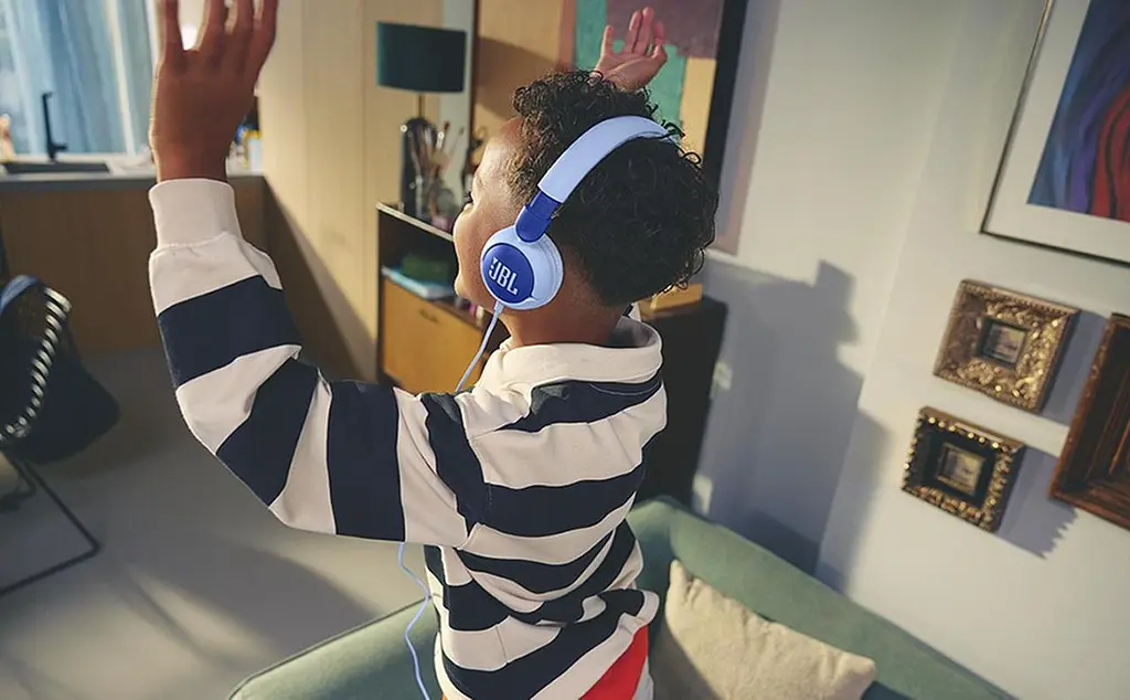 Навушники з мікрофоном JBL Junior 320 JBLJR320BLU Blue - фото 9