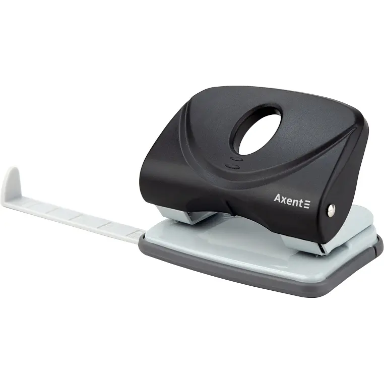 Діркопробивач для паперу Axent Welle-2 з пластиковим верхом 20 аркушів чорний (3820-01-A) - фото 2