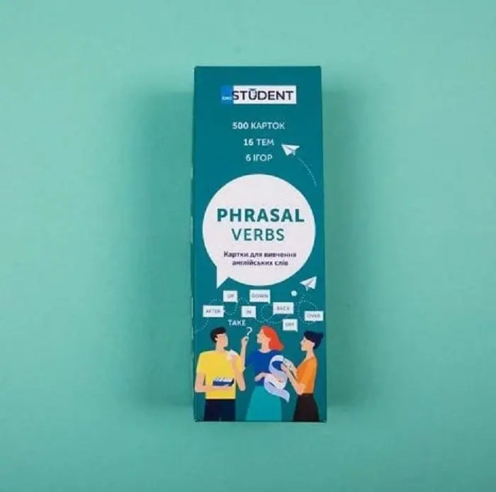 Настільна гра English Student Картки для вивчення англійської мови English Student Phrasal Verbs (укр.) (59123258) - фото 2