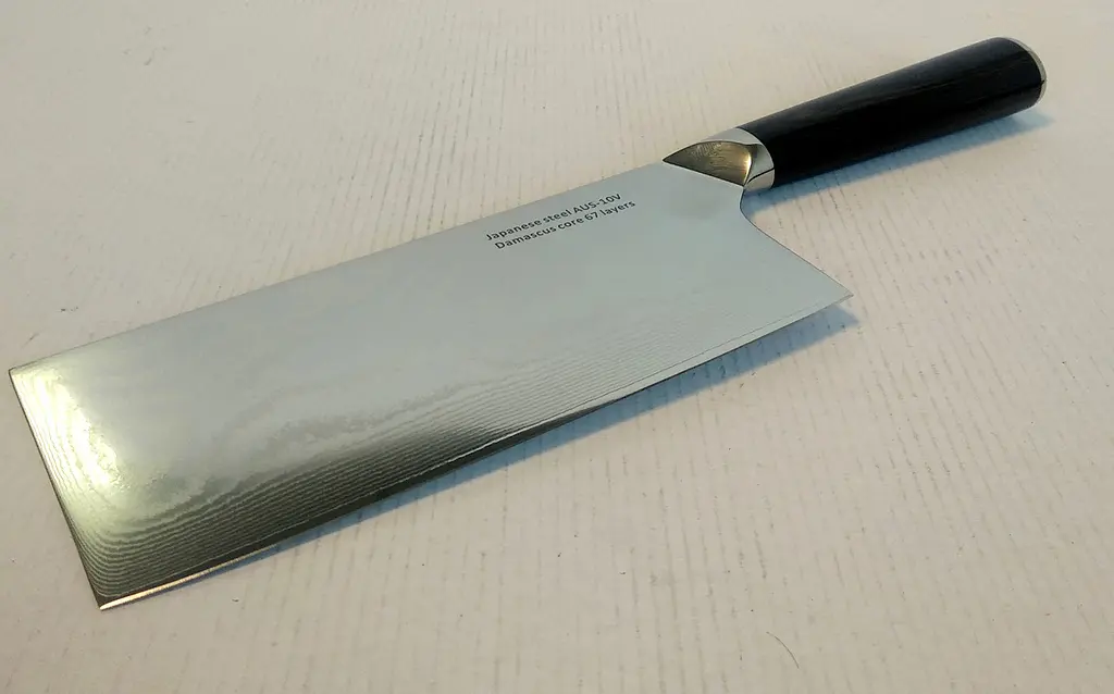 Ніж кухонний-сокир 17 см Damascus DK-HJ 6007 AUS-10 дамаська сталь 67 шарів